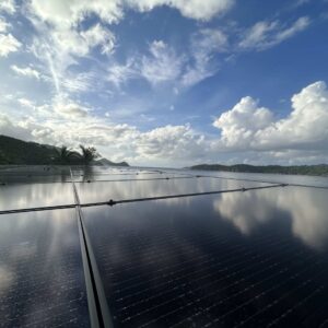 Solar panel installed on the roof of a suburban home producing renewable electricity.