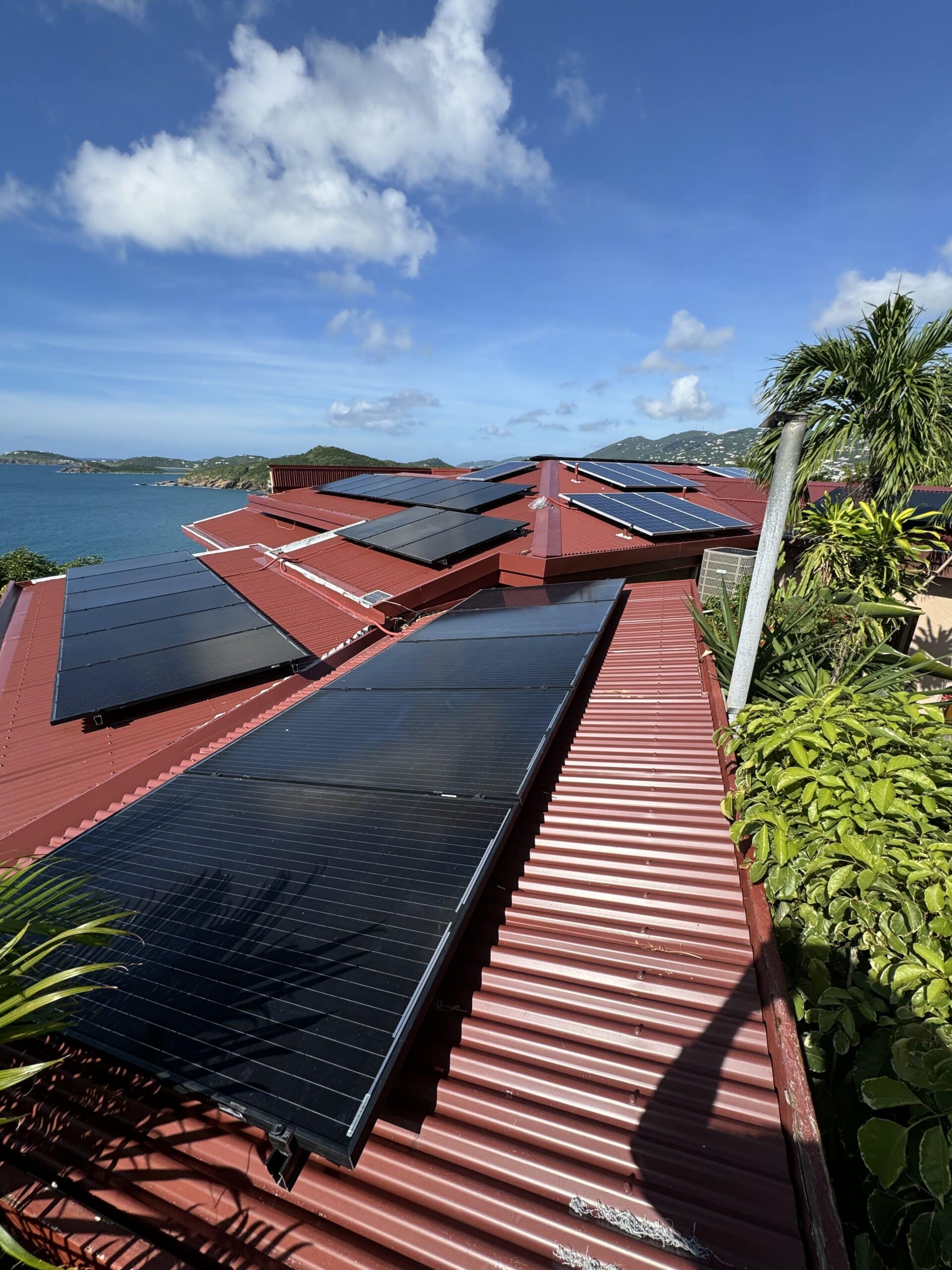 Virgin Islands home with solar power