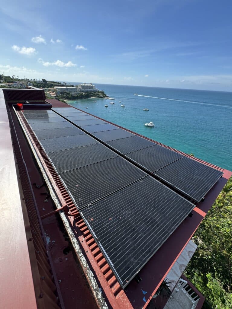 Virgin Islands home with solar power