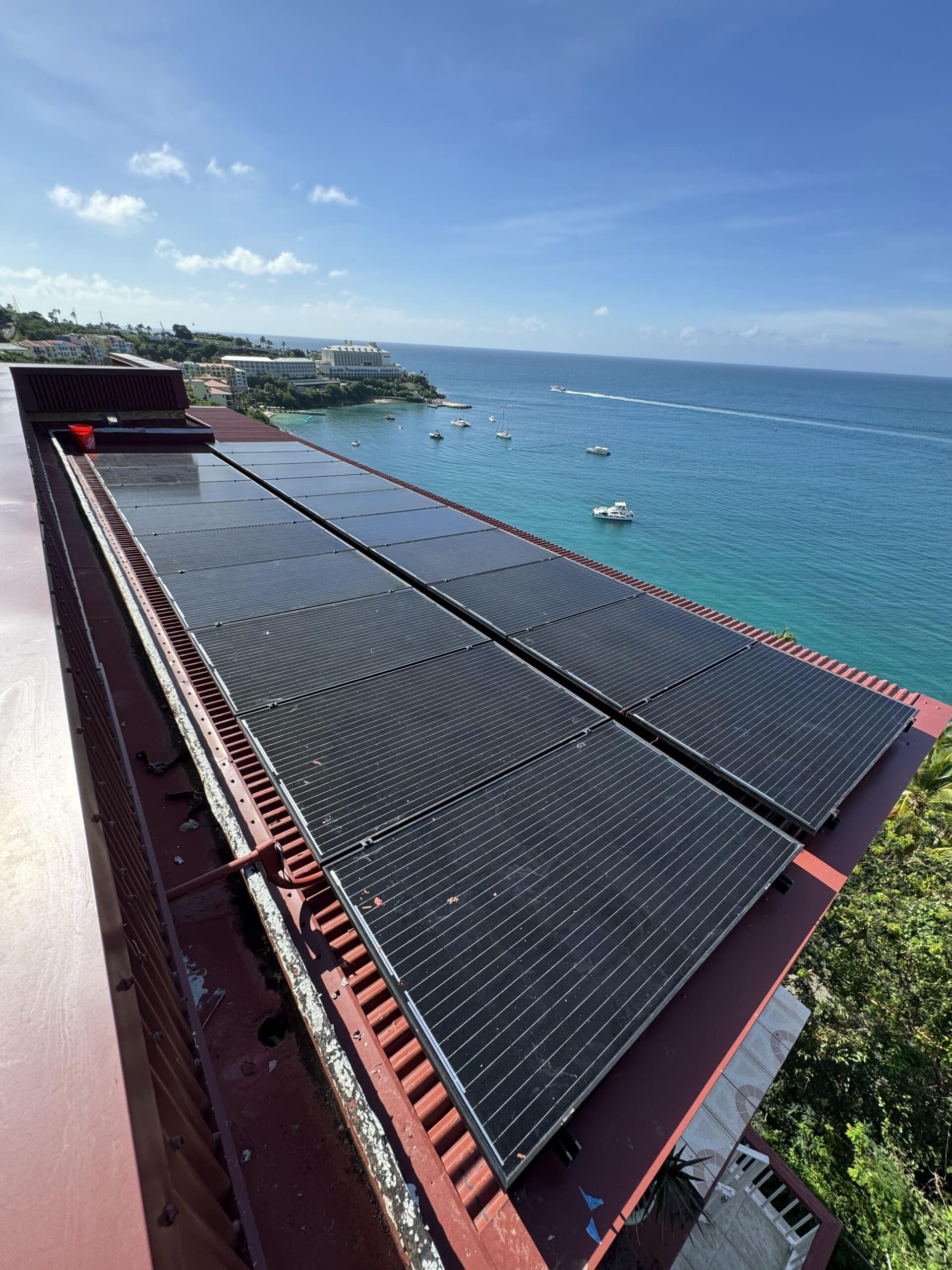 Virgin Islands home with solar power