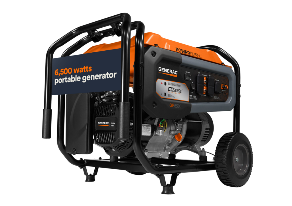 Portable Generator, 6500W | Electric Start with COsense | 49ST/CSA | G0077131